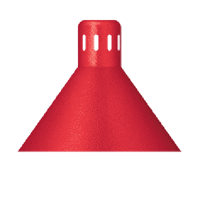 Hatco 8.5"H x 10.5" Diameter Shade Decorative Heat Lamp Bright Nickel Lower Switch