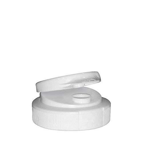 Tablecraft 200TC Hinged Top White for 38mm Squeeze Bottle 12/Dozen