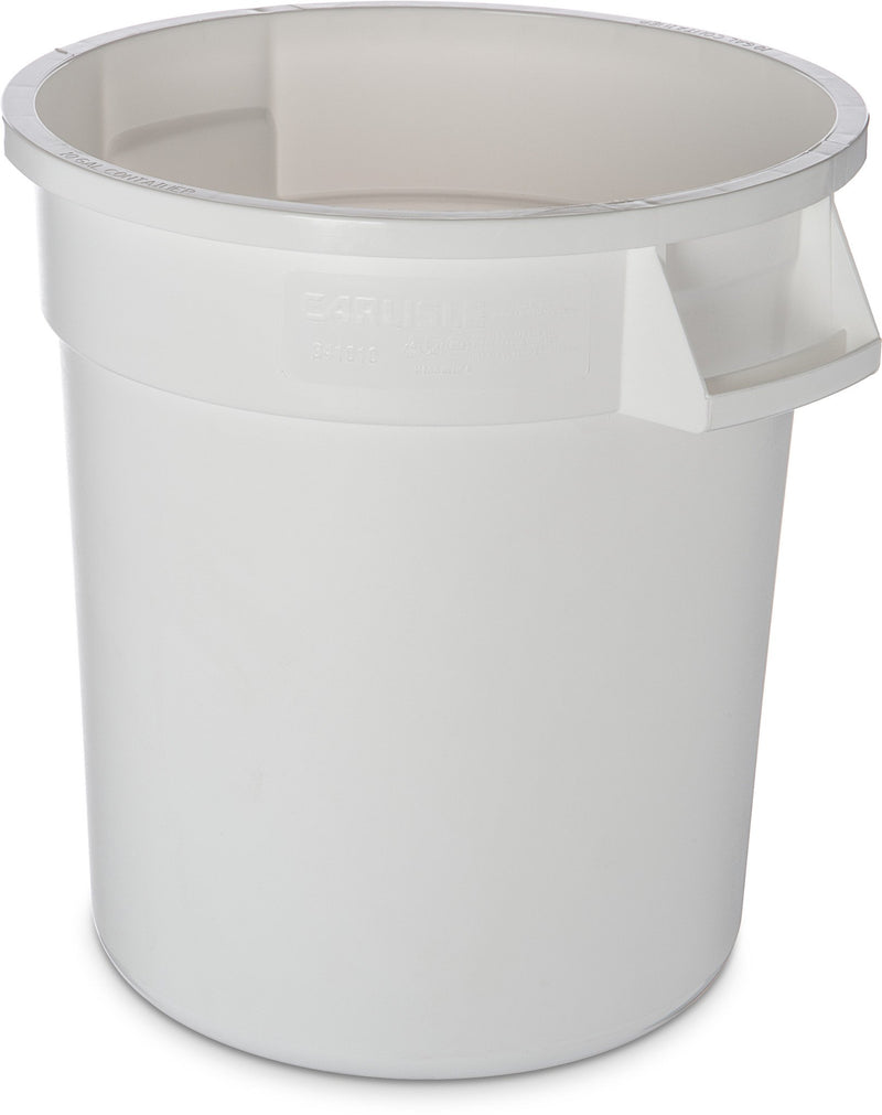 Carlisle 341020-02 20 Gallon White Waste Container