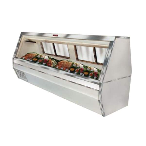 Howard McCray R-CFS35-10-S-LED 119" Full Service Fish/Poultry Case w/ Straight Glass - (1) Level, 115v [Extended Lead Time 14+ days]