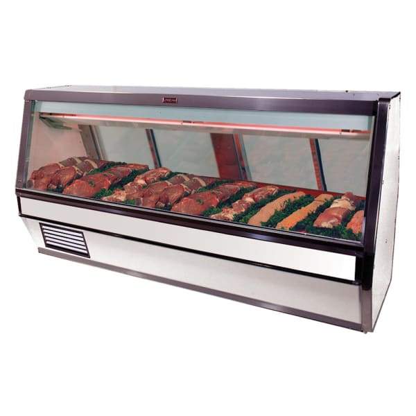 Howard McCray R-CMS40E-12-LED 148 1/2" Full Service Red Meat Case w/ Straight Glass - (1) Level, 115v [Extended Lead Time 14+ days]