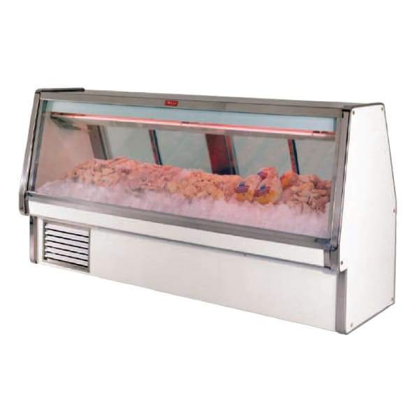 Howard McCray SC-CFS34E-12-LED 148 1/2" Full Service Fish/Poultry Case w/ Straight Glass - (6) Pans, 115v [Extended Lead Time 14+ days]