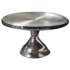 Winco CKS-13 13" Stainless Steel Cake Stand