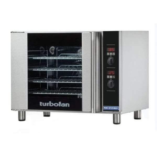 Moffat E31D4 TurbofanÂ® Single Half Size Electric Convection Oven - 2.8 kW, 208v/1ph [Usually ships within 1 - 3 business days]