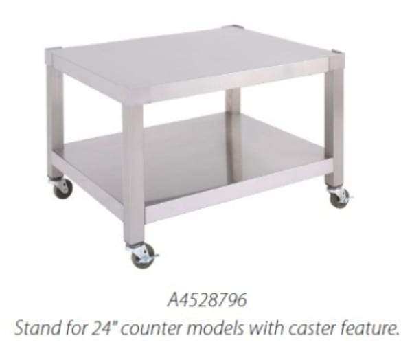 Garland A4528801 60" Open Base Equipment Stand, Adjustable Feet, Stainless [Extended Lead Time 14+ days]