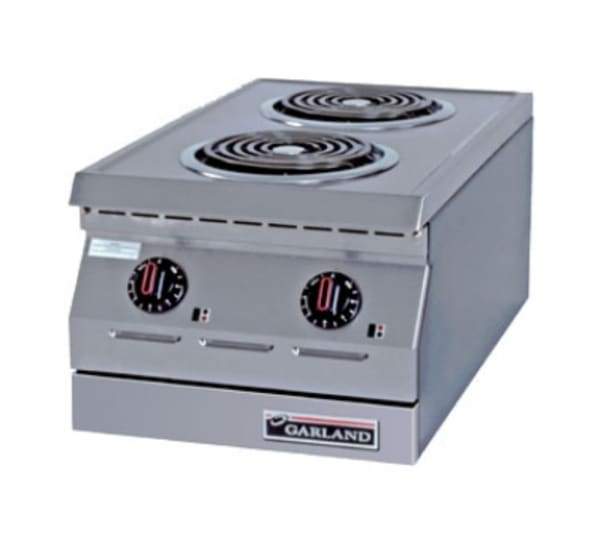 Garland ED-15H 15" Electric Hotplate w/ (2) Burners & Infinite Controls, 240v/1ph [Extended Lead Time 14+ days]