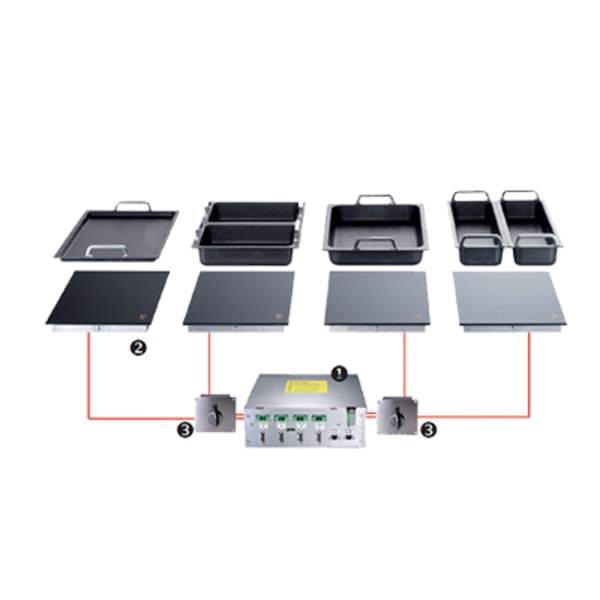 Garland HOIN2400 Drop-In Commercial Induction Buffet, 208v/1ph [Extended Lead Time 14+ days]
