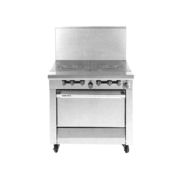 Garland M45R 34" Gas Range w/ (2) Hot Tops & Standard Oven, Natural Gas [Extended Lead Time 14+ days]