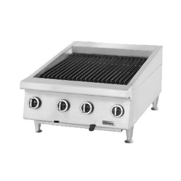 Garland UTBG48-NR48 48" Countertop Charbroiler w/ Cast Iron Grates - Manual Controls, Liquid Propane [Extended Lead Time 14+ days]