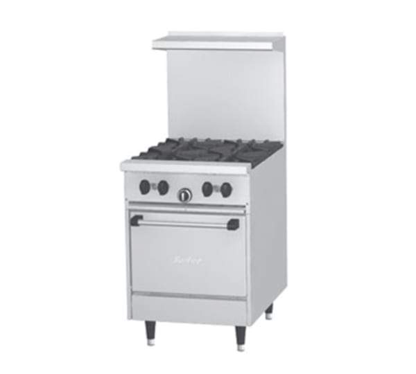 Garland X24-4L 24" 4 Burner Gas Range w/ Space Saver Oven, Liquid Propane [Usually ships within 9 - 13 business days]
