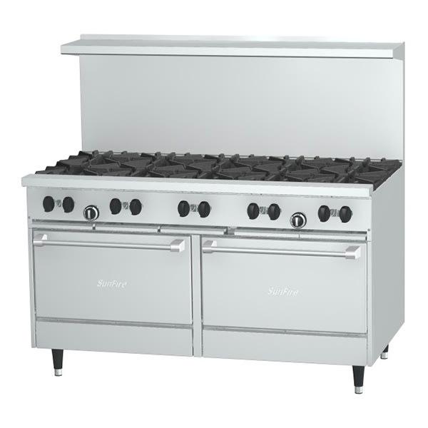 Garland X60-10RR 60" 10 Burner Gas Range w/ (2) Standard Ovens, Liquid Propane [Usually ships within 1 - 3 business days]