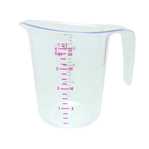 Update MEA-100PC 1 Qt Plastic Measuring Cup With Markings