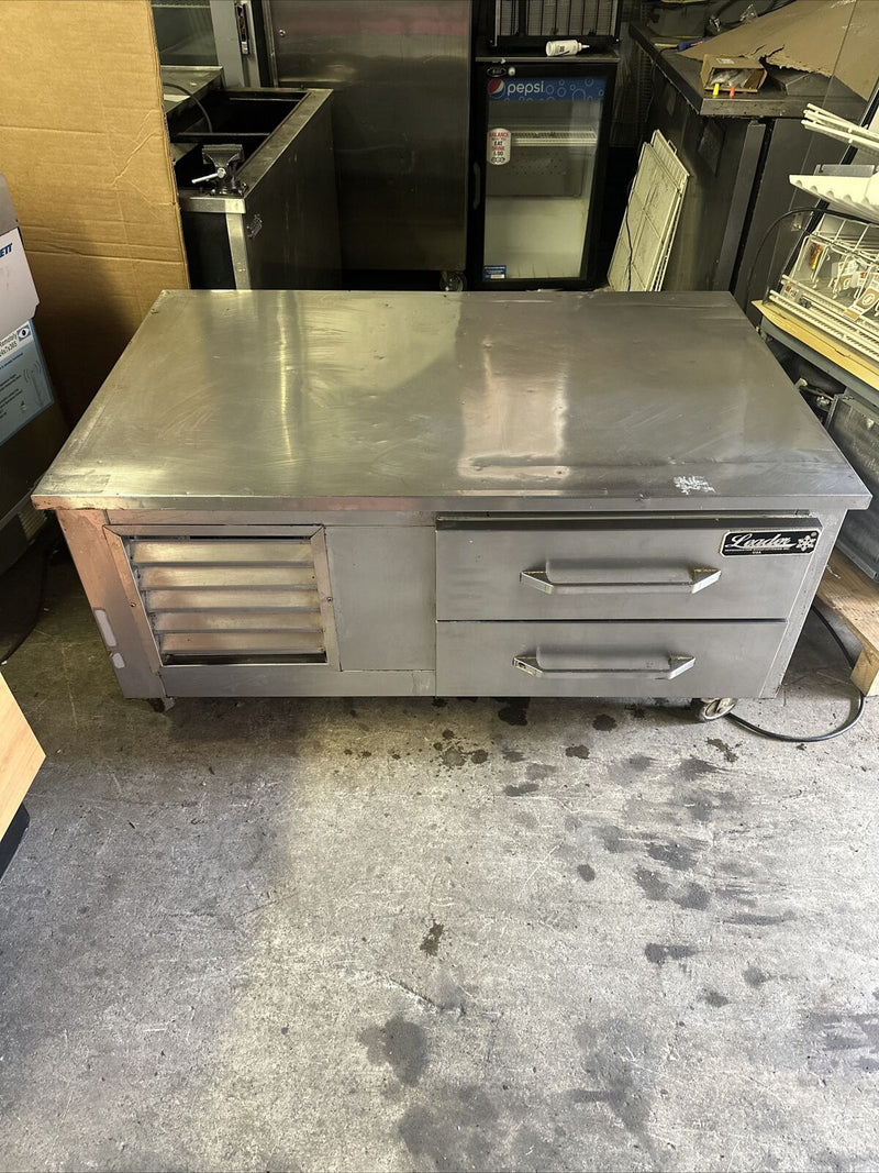 LEADER LB48 48” COMMERCIAL USED REFRIGERATED CHEF BASE