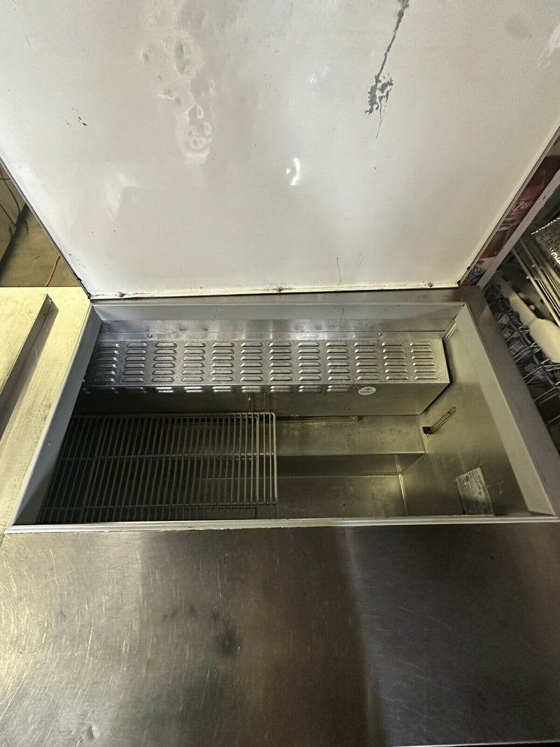 CONTINENTAL SW72-30M USED 72” MEGA TOP REFRIGERATED PREP TABLE COOLER