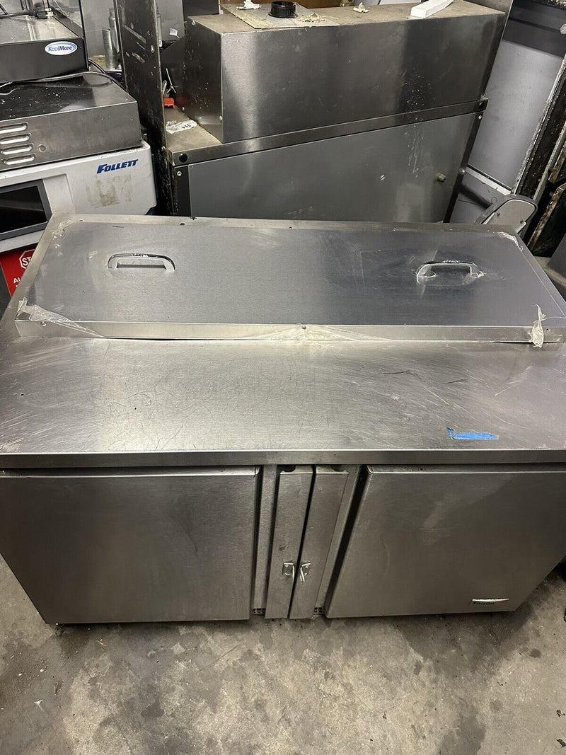 FAGOR FST-48-12 48” COMMERCIAL REFRIGERATED PREP TABLE USED COOLER
