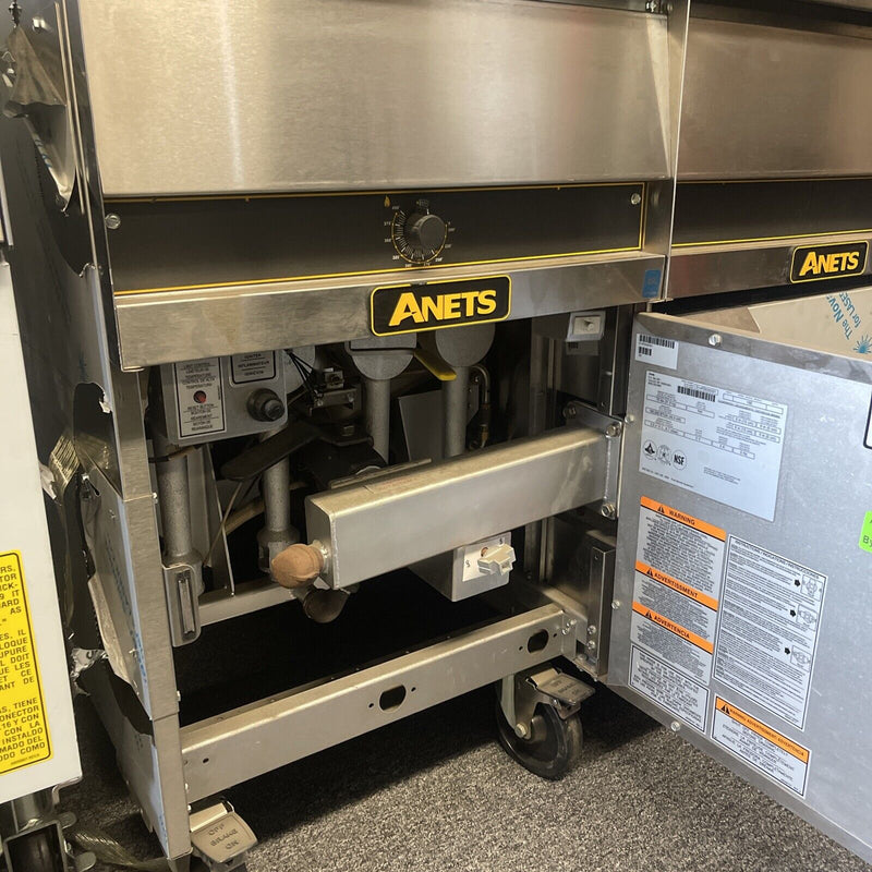 ANETS 18E 70LB NAT GAS FRYER WITH DUMP STATION