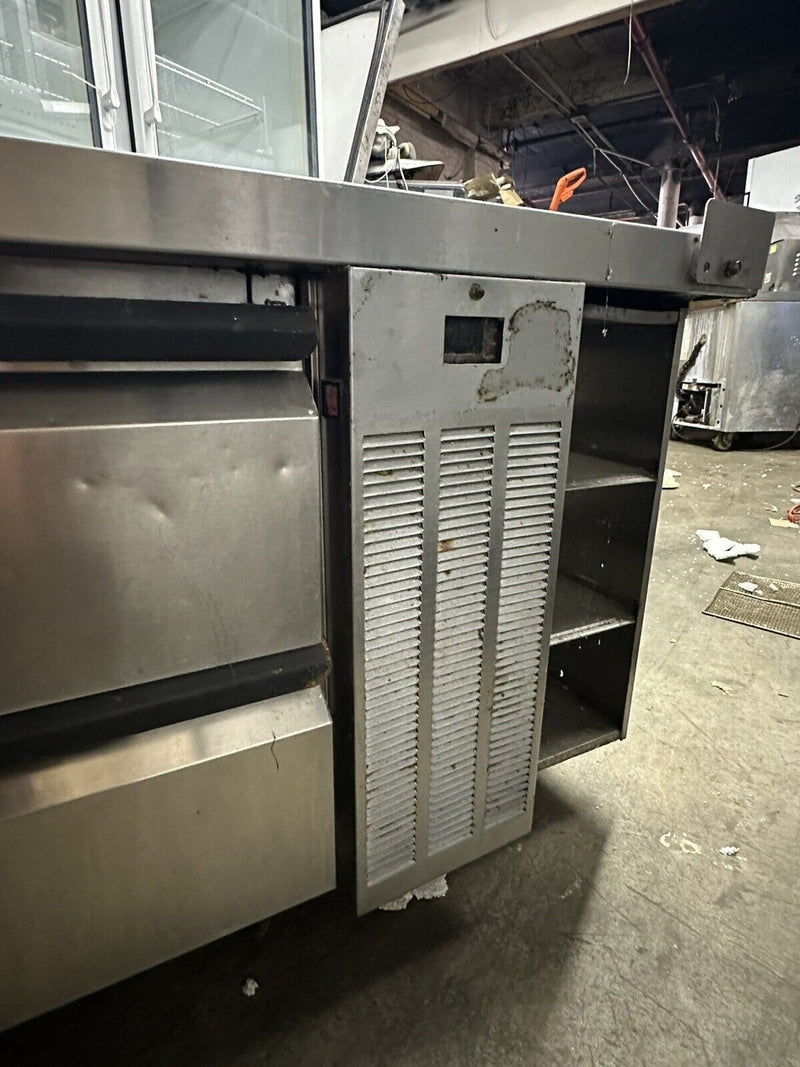 SILVER KING 97” USED COMMERCIAL REFRIGERATOR CHEF BASE COOLER