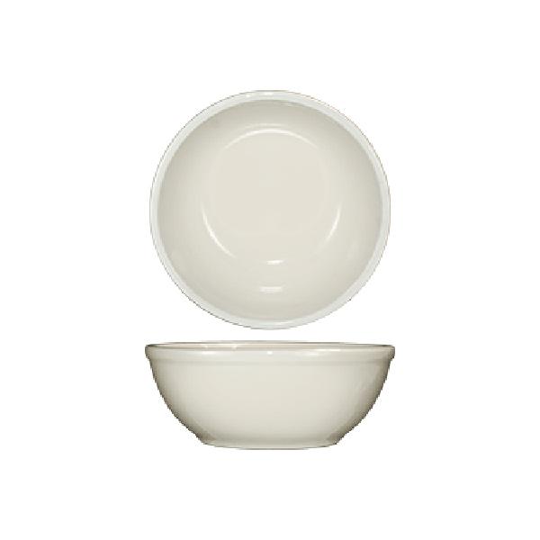 ITI RO-15 12.5 Oz 5-5/8" American White Rolled Edge Nappie Bowl