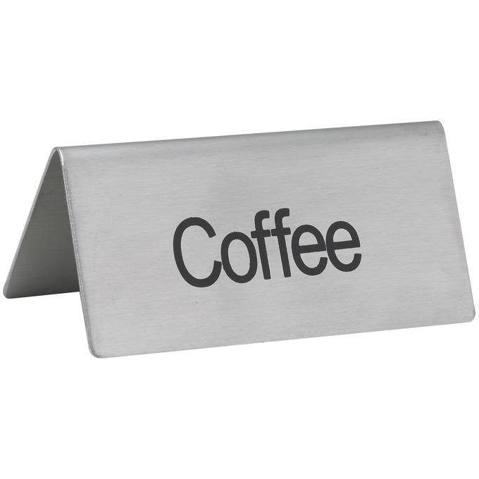Update TS-CFE Stainless Steel "COFFEE" Tent Sign