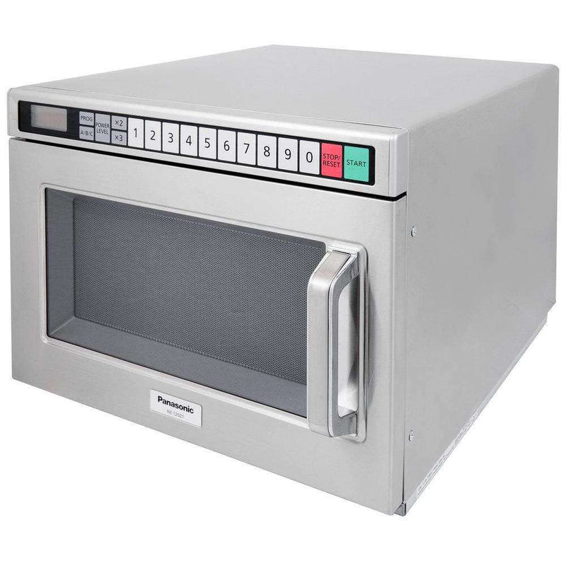 Panasonic NE-12521 Stainless Steel Medium Duty Commercial Microwave Oven - 120V, 1200W
