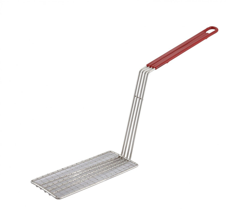 Winco FB-PS 4-3/4" x 10-3/4" Fry Basket Press with Plastic Handle