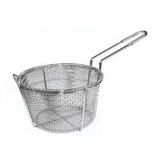 Winco FBR-11 10-1/2'' Round Wire Fry Basket