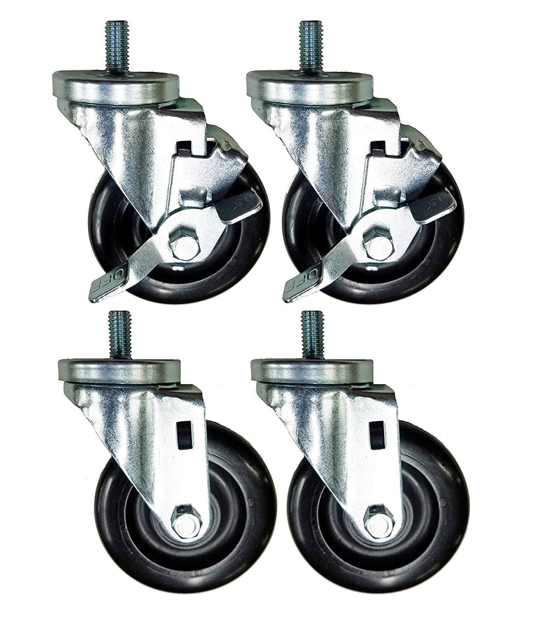 Caster Set of Four | 4" Replacement for True Refrigerator Part 830277