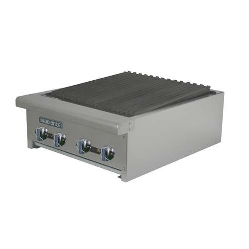 Radiance TARB-24 24" Counter Top Gas Commercial Charbroiler