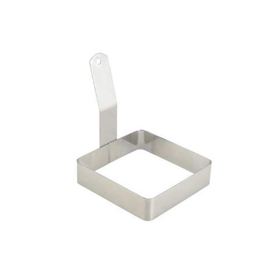 Winco EGRS-44 Stainless Steel Square Egg Ring 4 X 4"