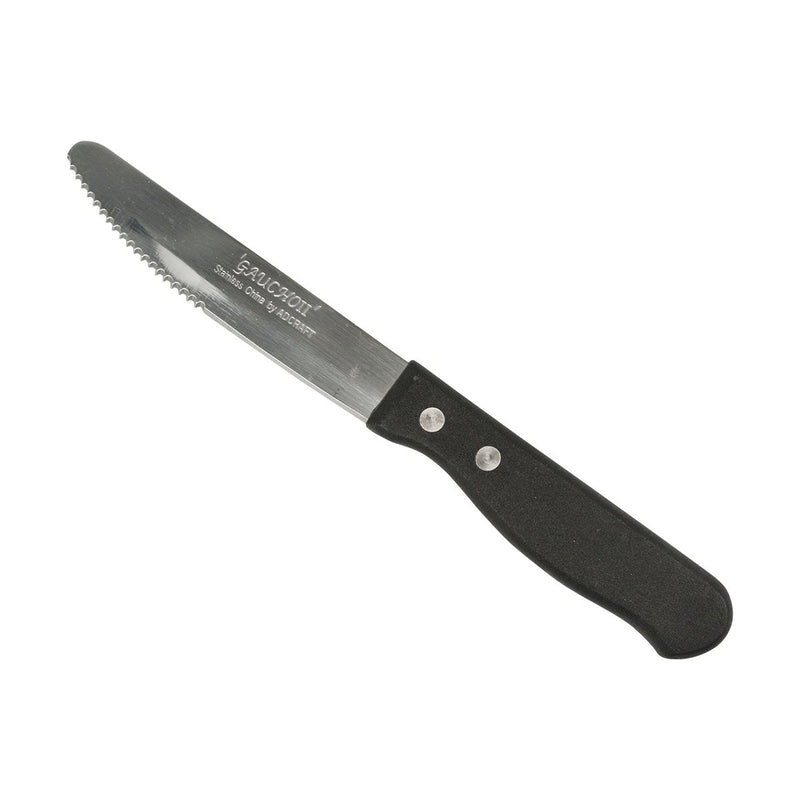 Adcraft Gaucho II Steak Knife Black Handle 1 Dozen