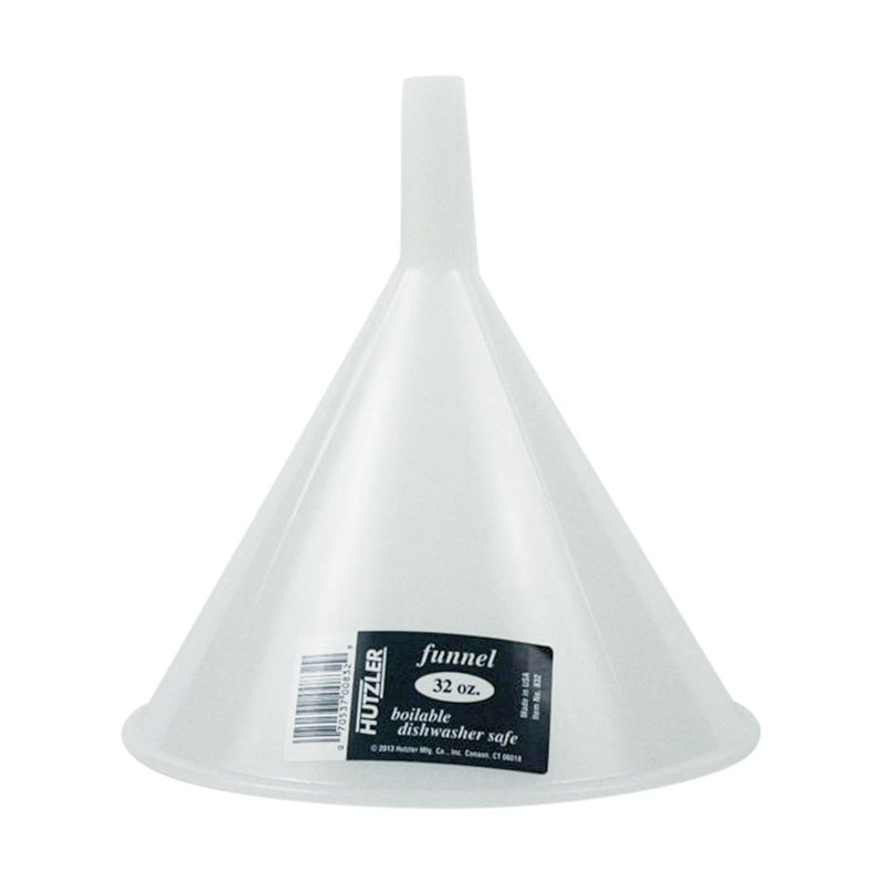Adcraft HZ-832 32 Oz Boilable Plastic Funnel White