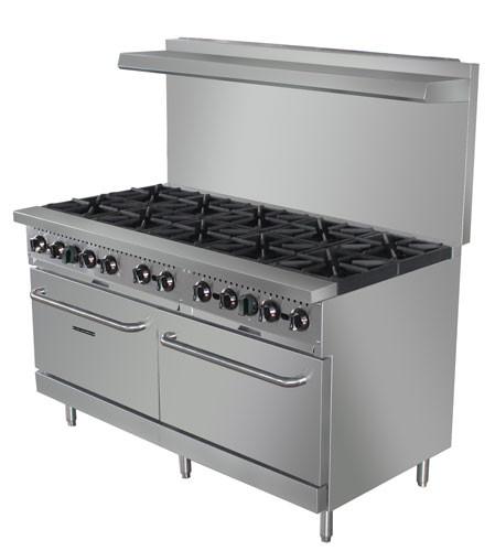 Adcraft BDGR-60/NG 60" Gas Range with 10 Burners