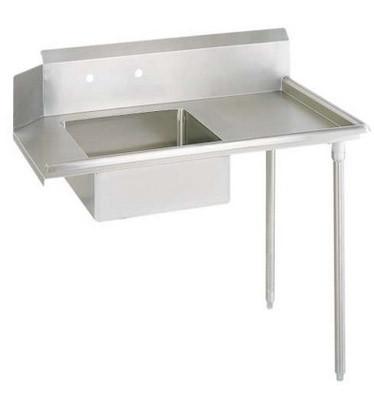 BK Resources BKSDT-26-R 26" Right Stainless Steel Soiled Dish Table with Galvanized Legs