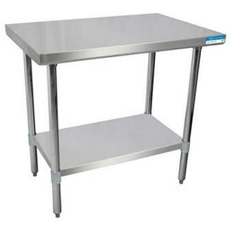 18" X 36" Stainless Steel Top Work Table w/ Stainless  Steel Legs and Shelf