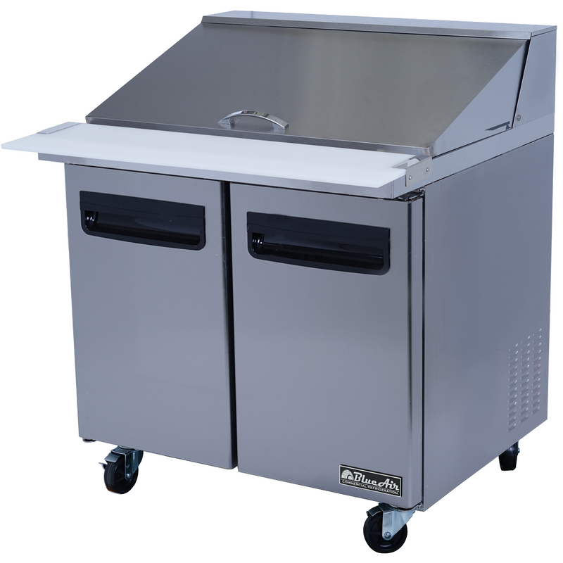 Blue Air Commercial Kitchen 36" Mega Top Sandwich / Salad Prep Table 9.5 Cu.Ft.