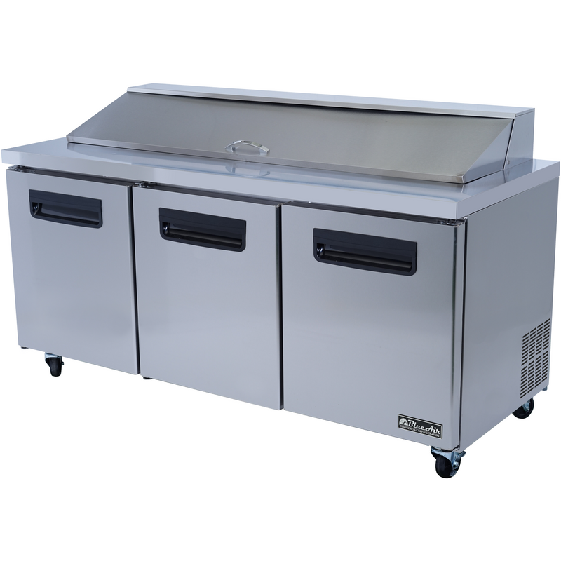 Blue Air Commercial Kitchen 73" Refrigerated Sandwich / Salad Prep Table 20 Cu.Ft.