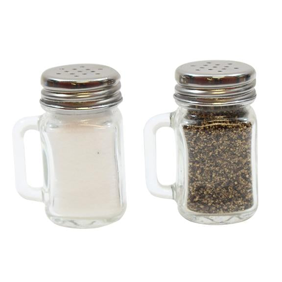 Tablecraft C170-12 Mason Salt & Pepper Shaker with Stainless Steel Top 12/Pack