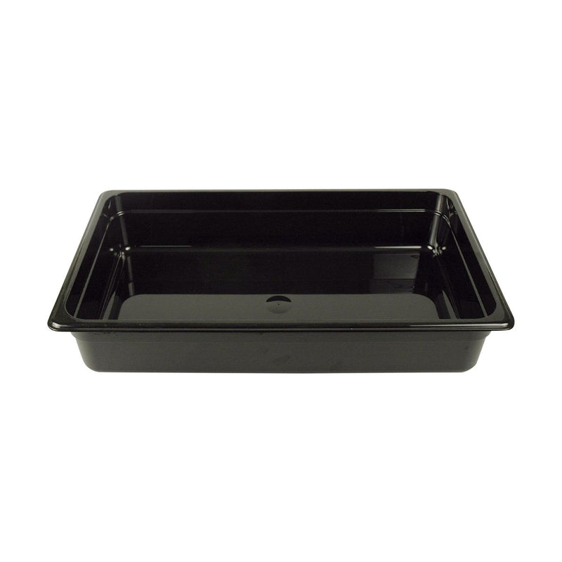 Cambro 14CW110 Full Black Steam Table Pans 4"