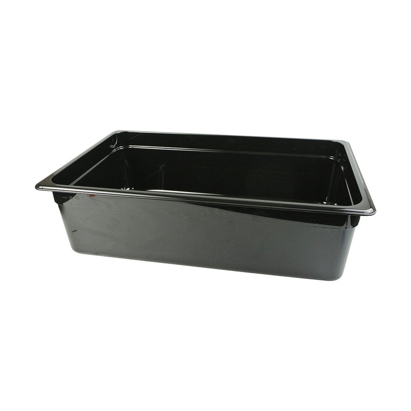 Cambro 16CW110 Full Black Steam Table Pans 6"