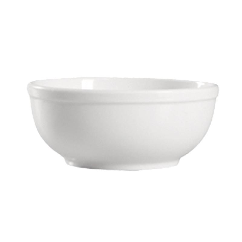 CAC China 101-18 Lincoln Nappie 15 Ounce Bowl (Case Of 36) - White