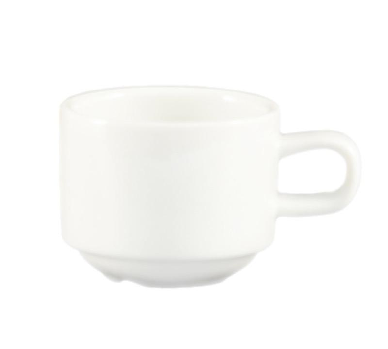 CAC China CLB-35 Clinton 3 1/2 Ounce Demaitasse Cup (Case Of 36) - White