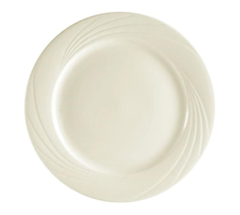 CAC China GAD-9 Garden State 9 3/4" Plate (Case Of 24) - White