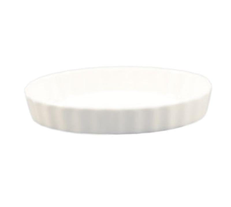 CAC China QSV-5 4 Ounce Quiche Baking Dish (Case Of 72) - White