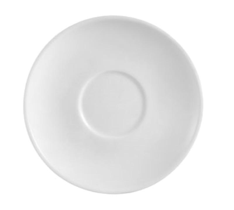 CAC China RCN-36 Clinton 4 1/2" Saucer (Case Of 36) - White