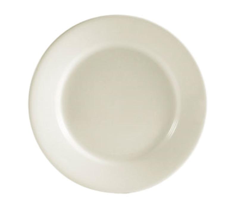 CAC China REC-6 REC 6" Round Plate (Case Of 36) - White