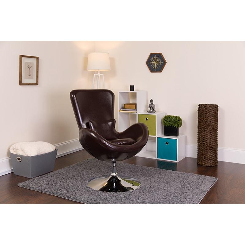 Egg Series Side Reception Chair By Flash Furniture