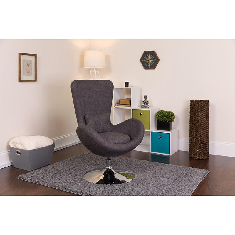 Egg Series Side Reception Chair By Flash Furniture