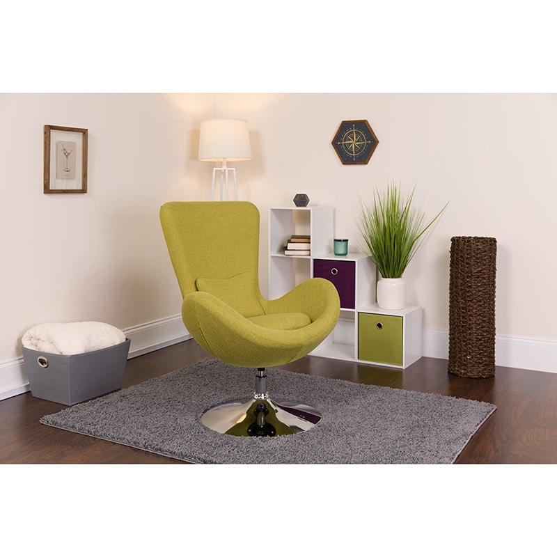 Egg Series Side Reception Chair By Flash Furniture