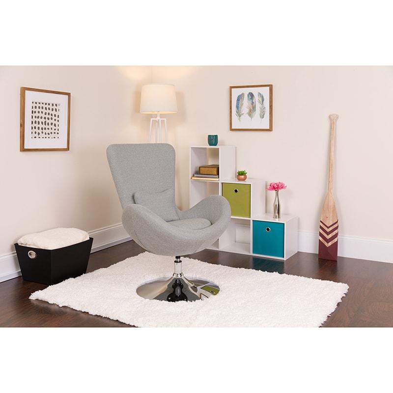 Egg Series Side Reception Chair By Flash Furniture