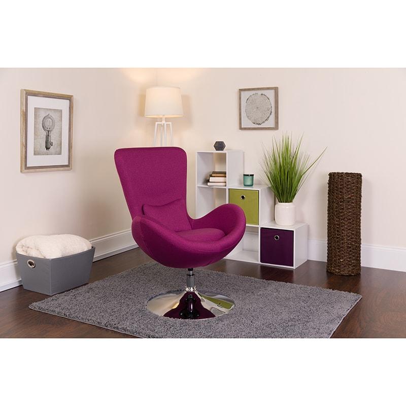 Egg Series Side Reception Chair By Flash Furniture